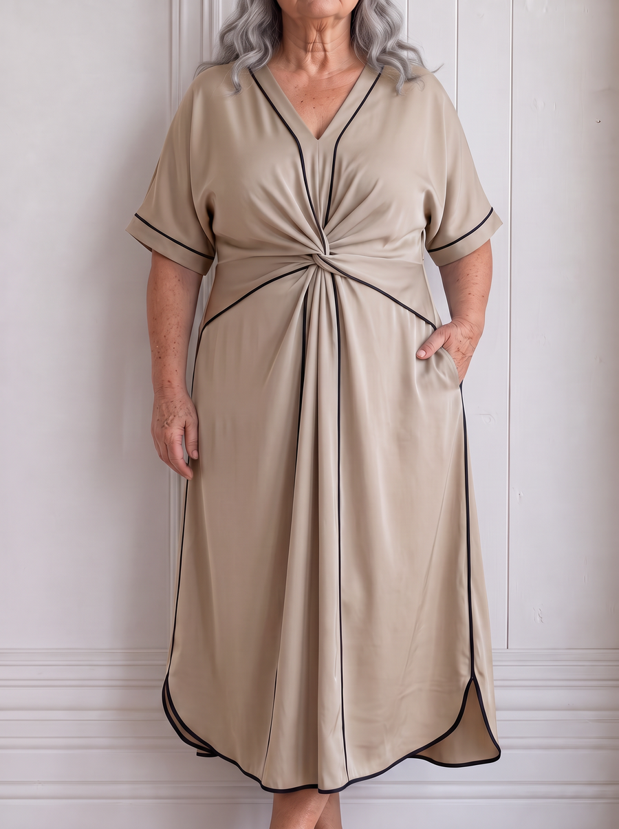 Erykah | Elegant Dress - Beige