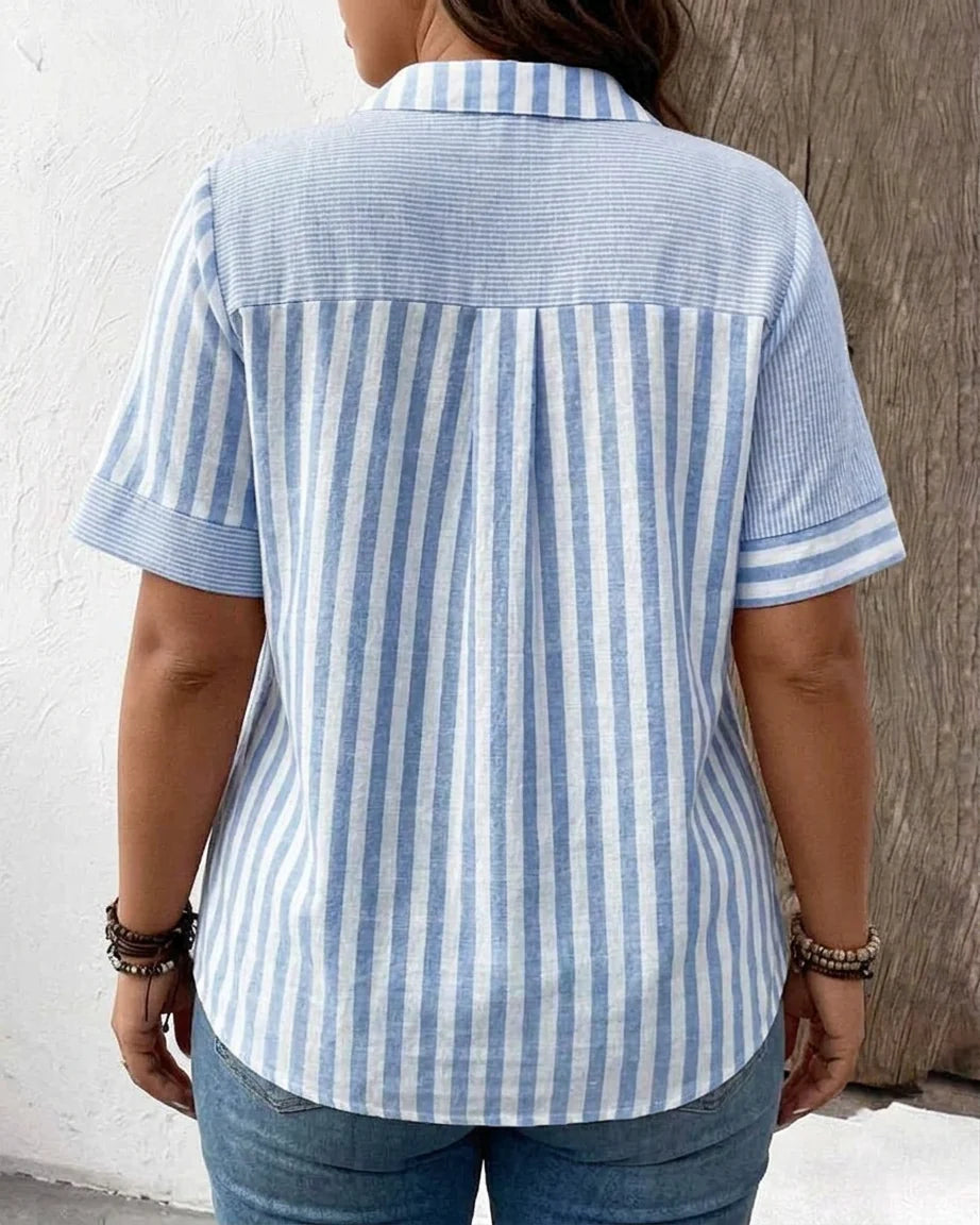 Monroe | Soft Striped Blouse