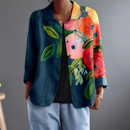 Persephone | Painted Poppy Blouse For Women