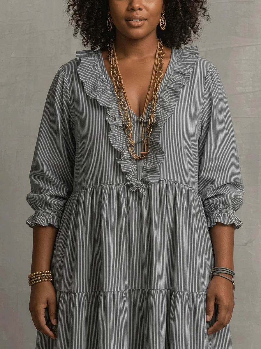 Elowen | Boho Long Sleeve Maxi Dress