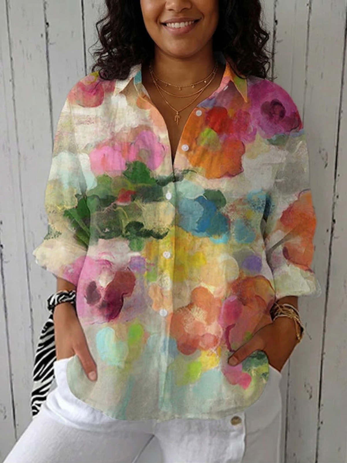 Elara | Watercolor Dreams Blouse