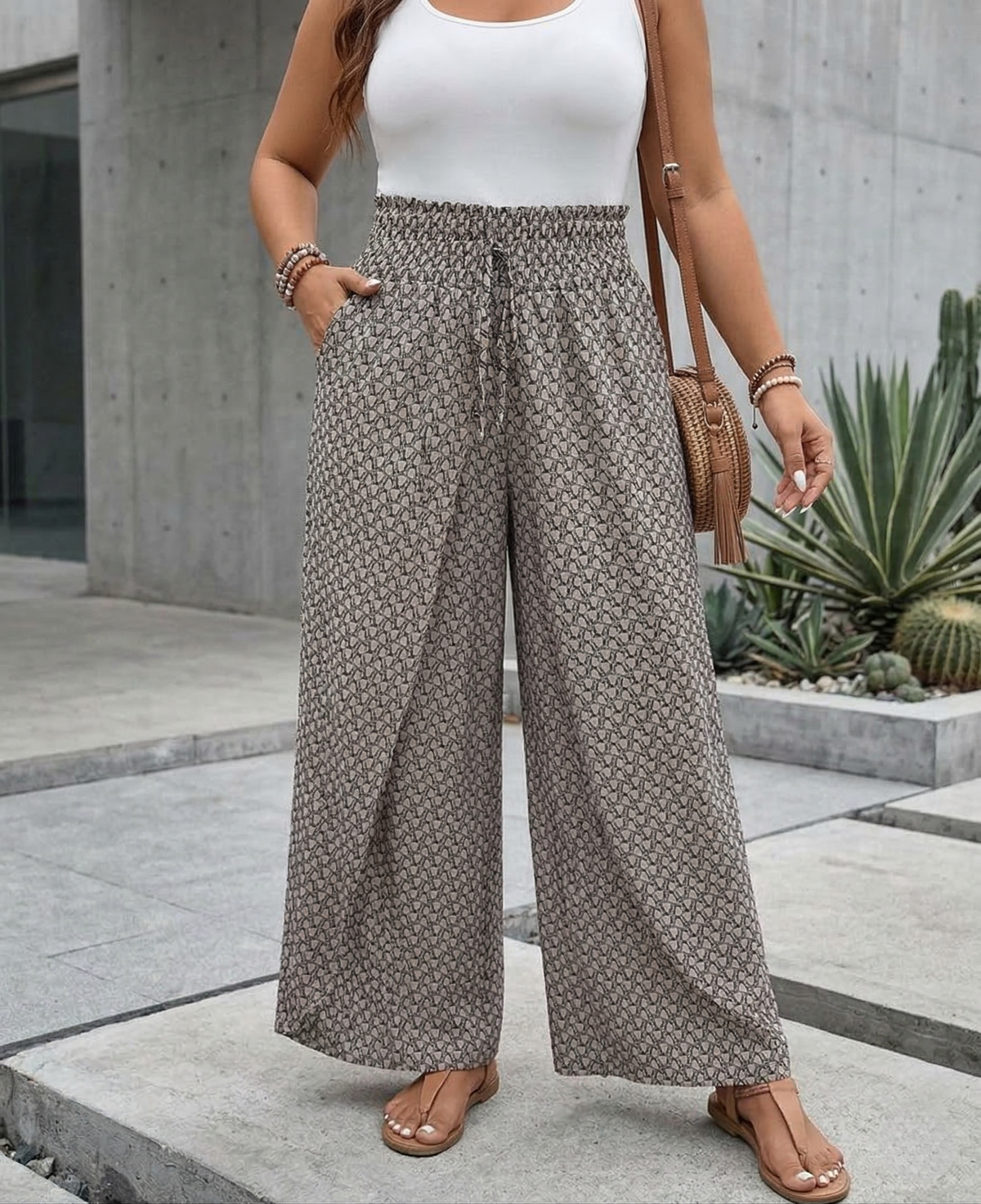 LUNARA - WOMEN'S WIDE-LEG TROUSERS