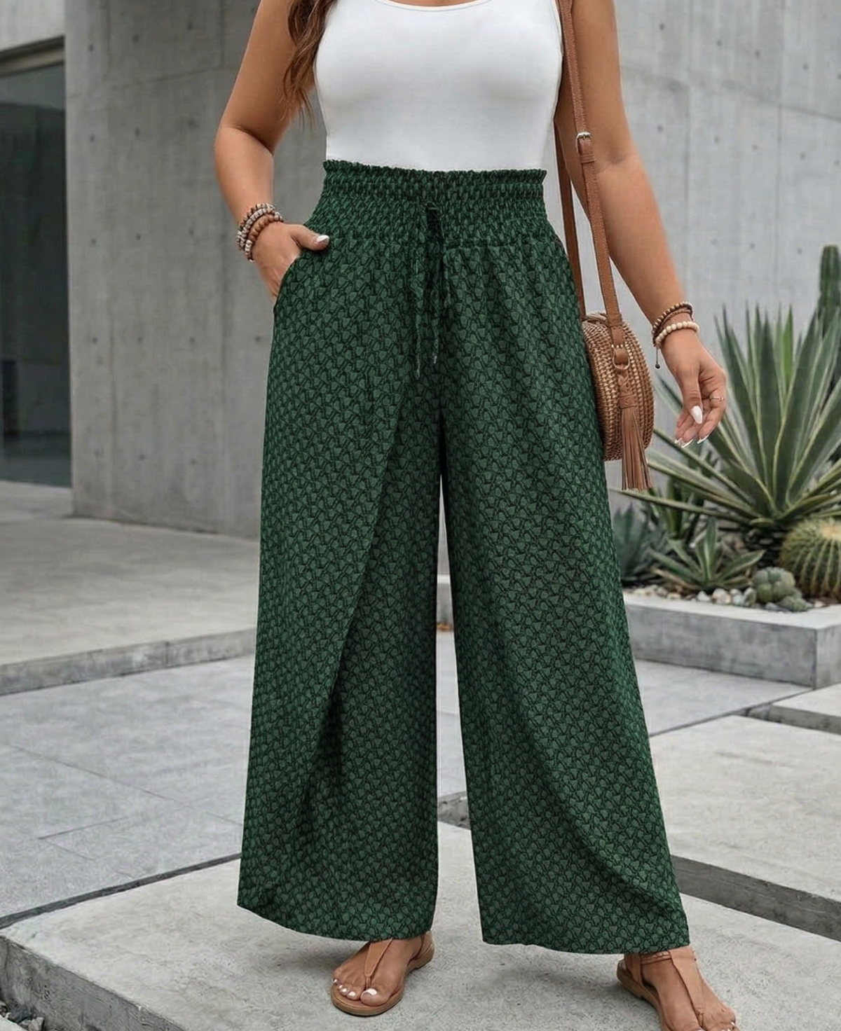 LUNARA - WOMEN'S WIDE-LEG TROUSERS