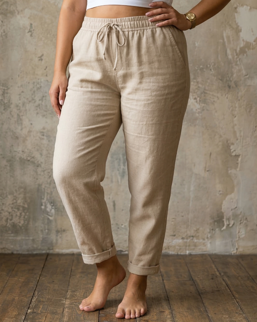 Maylora | Drawstring Relaxed Trousers