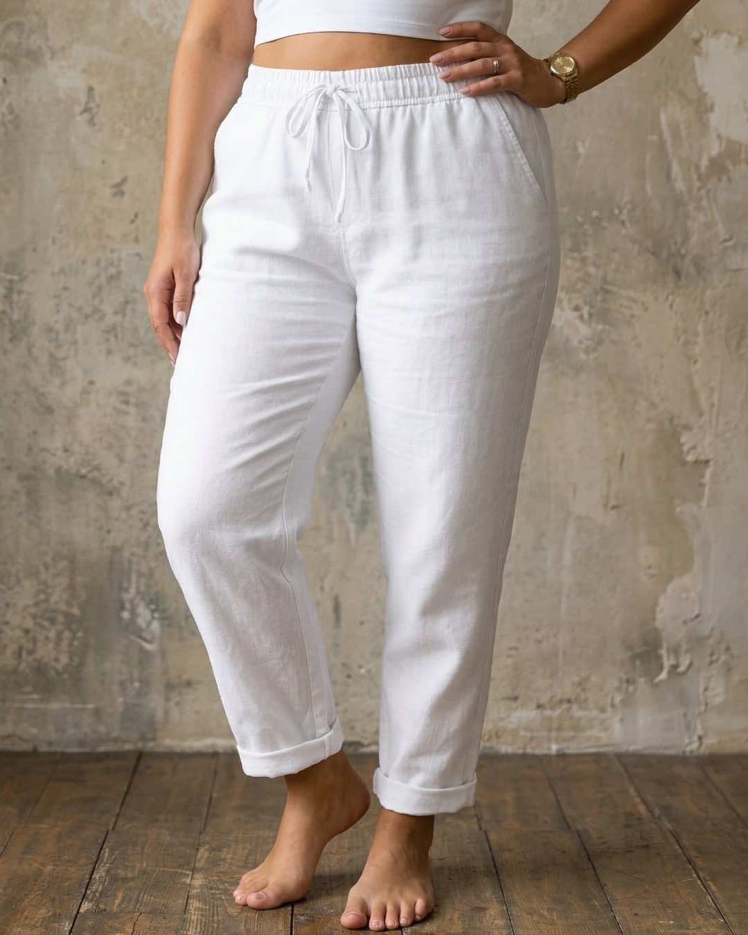 Maylora | Drawstring Relaxed Trousers