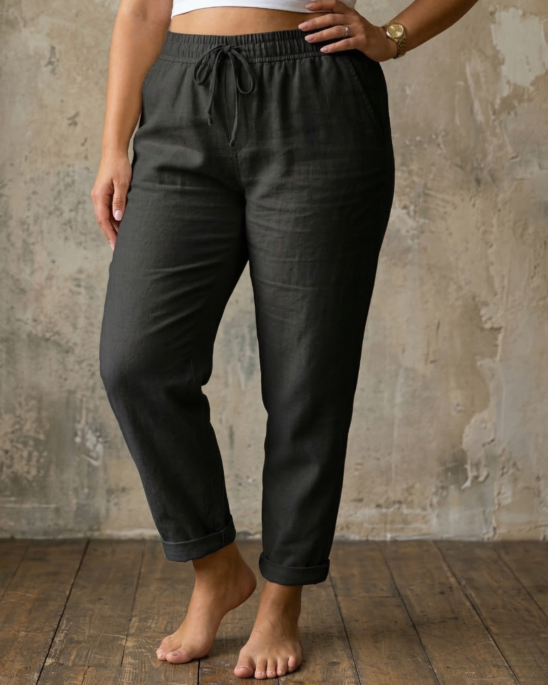 Maylora | Drawstring Relaxed Trousers
