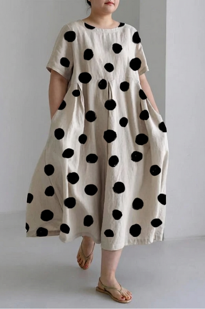 Amelia | Casual Polka Dot Print Dress