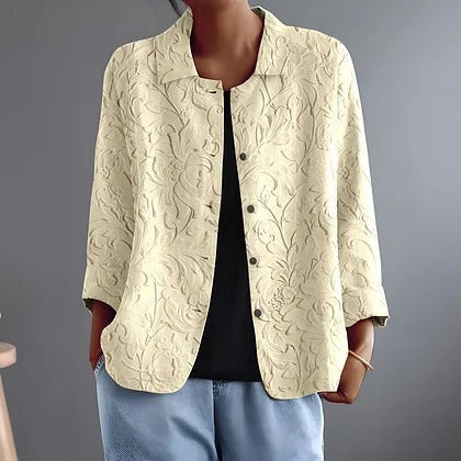 Delphinette | Raised Floral Blouse For Women