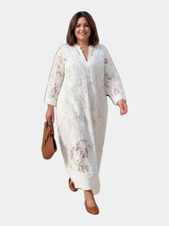 Willow flower V-neck midi dress - hero